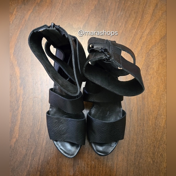 Trippen Strong F Black Sandals Heels - Picture 3 of 9